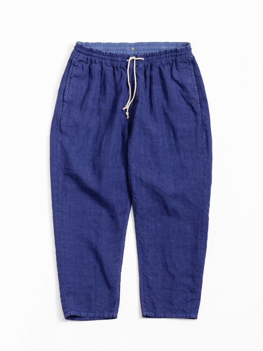 ANACHRONORM OVER DYE TAPERED EASY PANTS / Blue