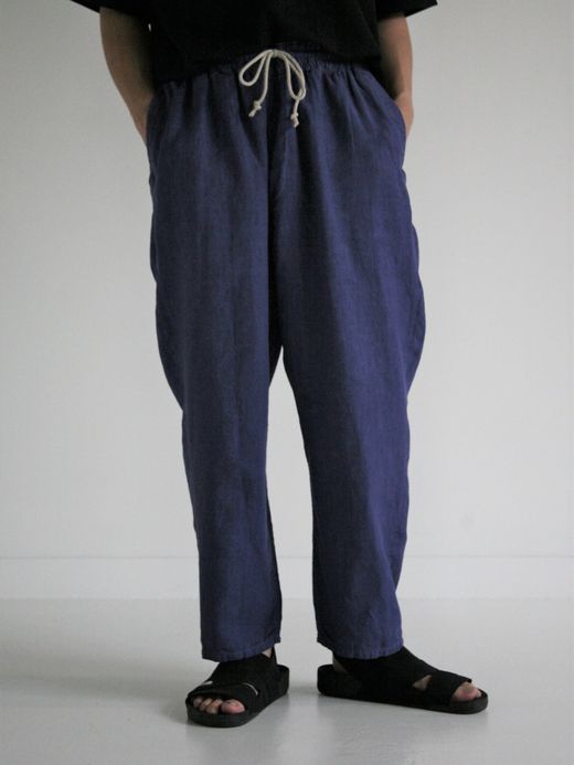 ANACHRONORM OVER DYE TAPERED EASY PANTS / Blue