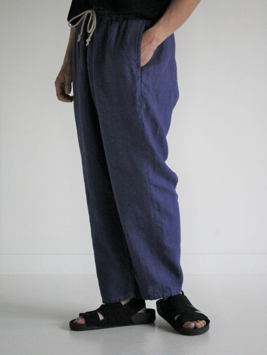 ANACHRONORM OVER DYE TAPERED EASY PANTS / Blue