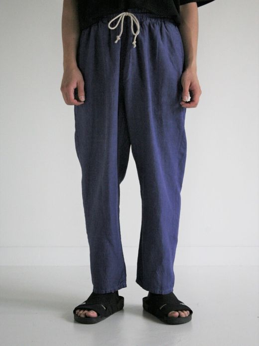 ANACHRONORM OVER DYE TAPERED EASY PANTS / Blue
