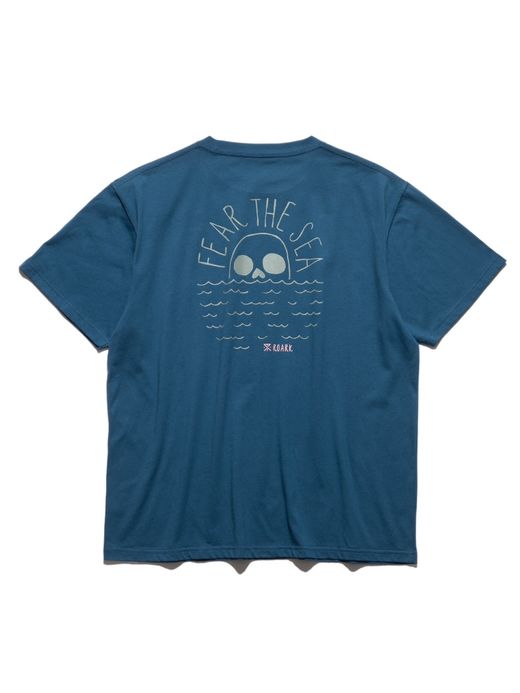 ROARK REVIVAL ”FEAR THE SEA” TEE / Steel blue