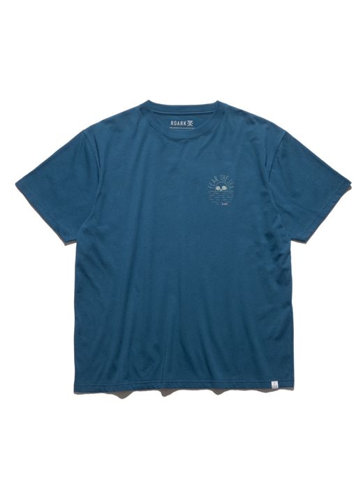 ROARK REVIVAL ”FEAR THE SEA” TEE / Steel blue