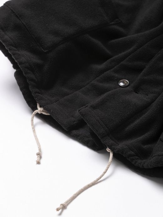 ANACHRONORM FLEECE COVERALL SHIRTS / Black