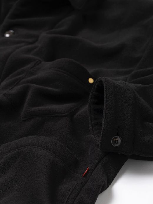 ANACHRONORM FLEECE COVERALL SHIRTS / Black