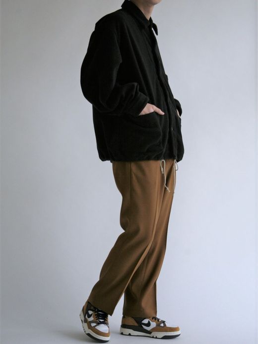 ANACHRONORM FLEECE COVERALL SHIRTS / Black