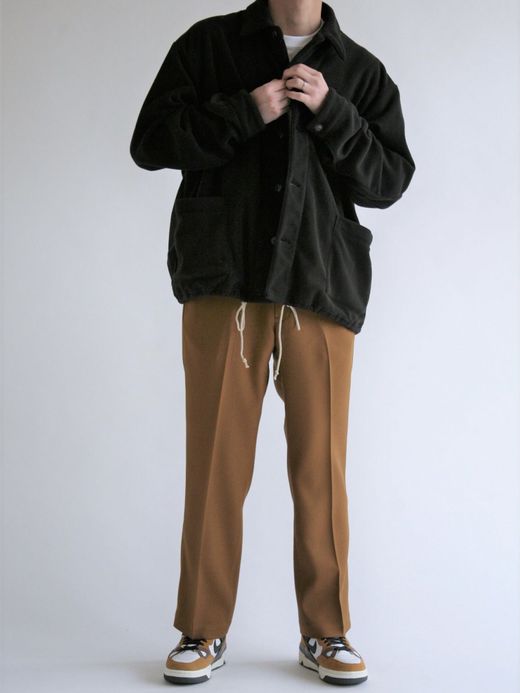 ANACHRONORM FLEECE COVERALL SHIRTS / Black