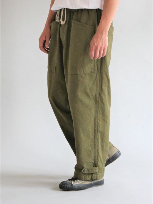 ANACHRONORM MILITARY WIDE EASY PANTS / Olive