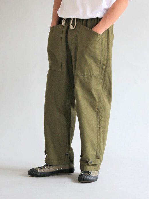ANACHRONORM MILITARY WIDE EASY PANTS / Olive