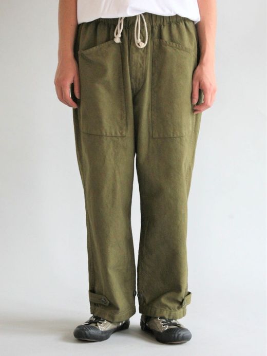 ANACHRONORM MILITARY WIDE EASY PANTS / Olive