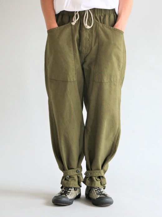 ANACHRONORM MILITARY WIDE EASY PANTS / Olive