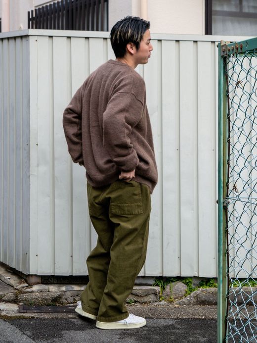 ANACHRONORM MILITARY WIDE EASY PANTS / Olive