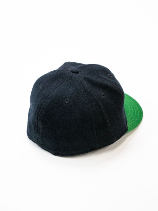 FLATBUSH Select "FLATBUSH"×"EBBETS FIELD FLANNELS" BASEBALL CAP / Black×green(FLATBUSH exclusive model)