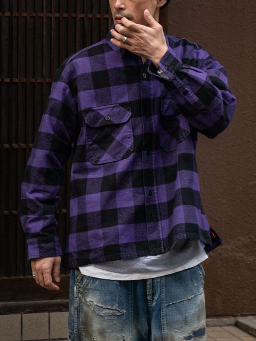 ANACHRONORM RESIZE CPO JACKET / Purple(limited)