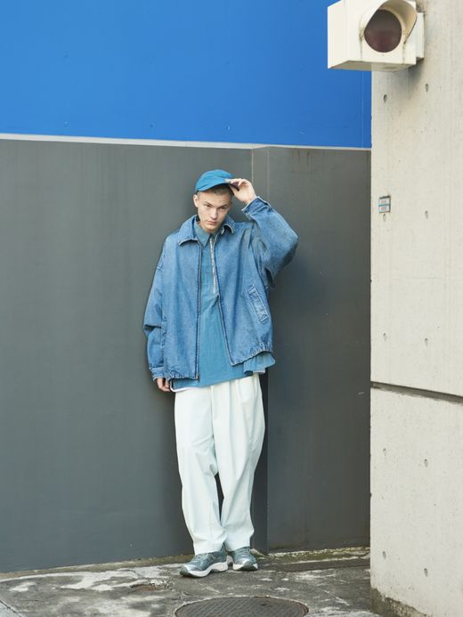S.F.C WASHED DENIM JACKET / Washed blue
