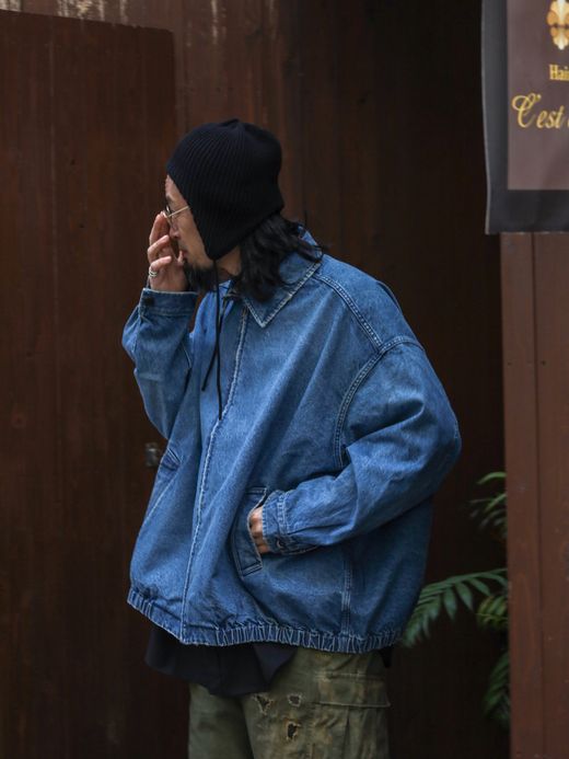 S.F.C WASHED DENIM JACKET / Washed blue