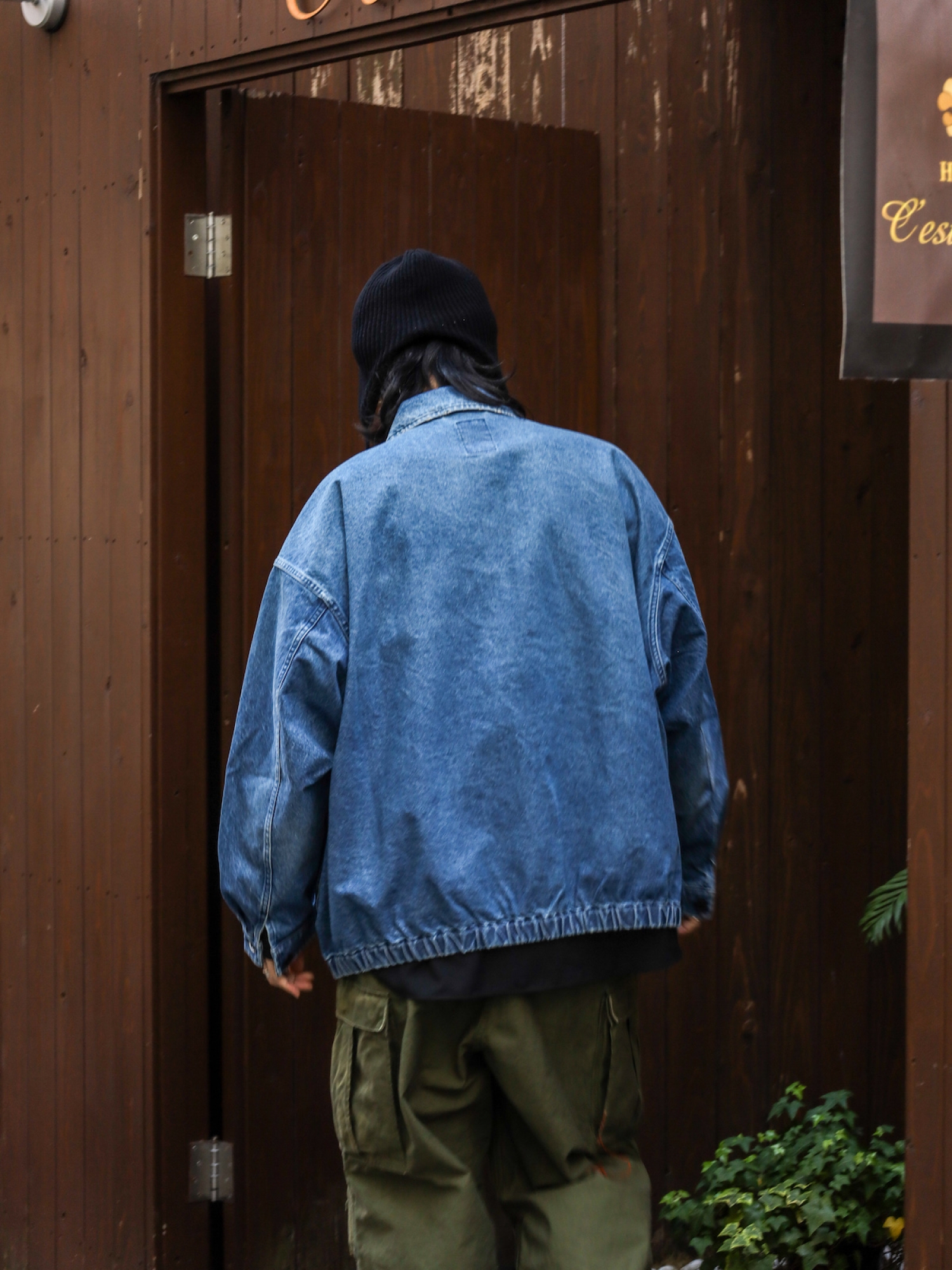 新品S.F.C WASHED DENIM JACKET Washed Blue