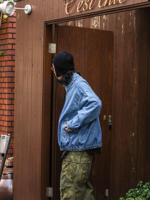 S.F.C WASHED DENIM JACKET / Washed blue