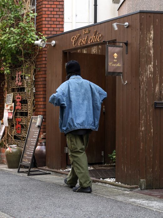 S.F.C WASHED DENIM JACKET / Washed blue