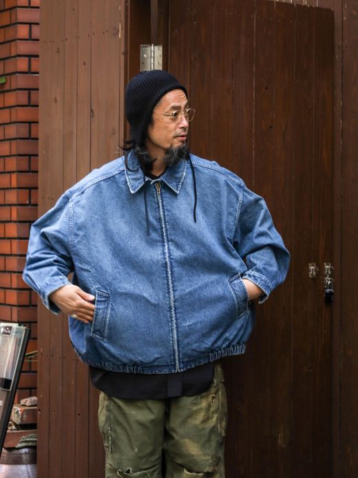 S.F.C WASHED DENIM JACKET / Washed blue