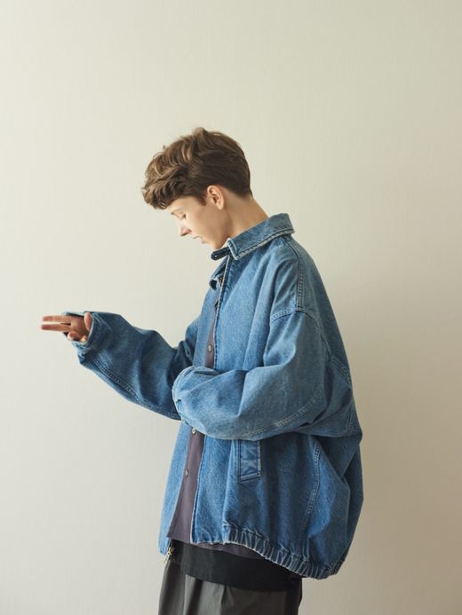 S.F.C WASHED DENIM JACKET / Washed blue