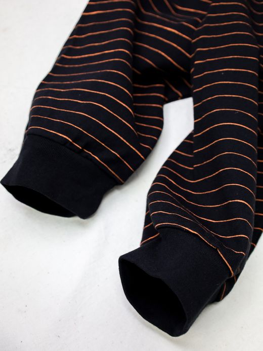 S.F.C SIDE STRIPES RUGBY SHIRT / Black×orange FLATBUSH（フラットブッシュ）公式