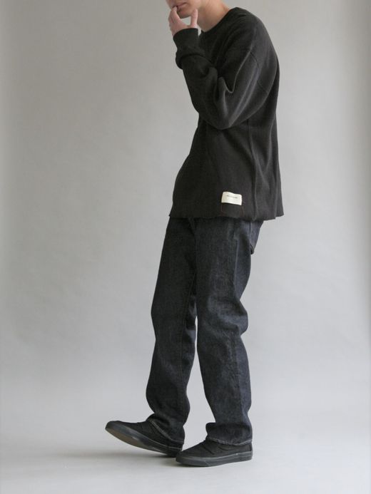 ANACHRONORM HEAVY THERMAL L/S TEE / Black