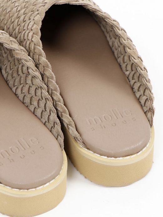 molle shoes WOVEN LEATHER CROG / Nomad suede