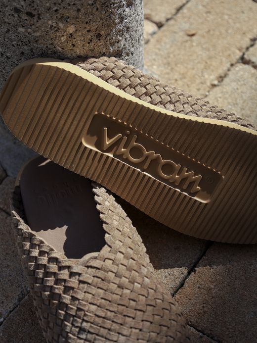 molle shoes WOVEN LEATHER CROG / Nomad suede