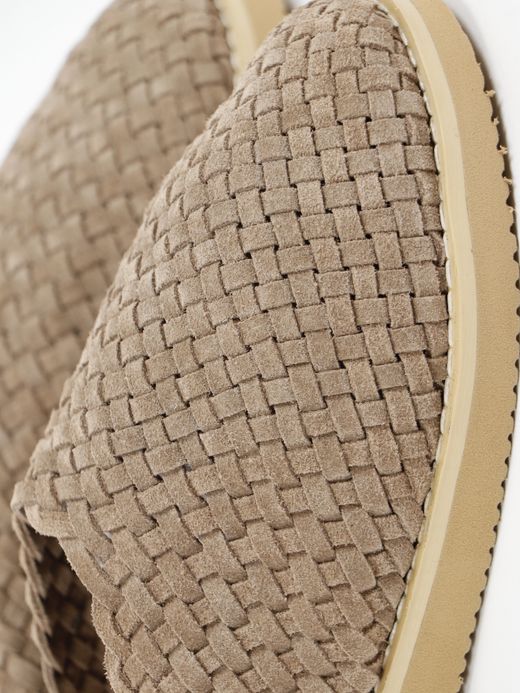 molle shoes WOVEN LEATHER CROG / Nomad suede