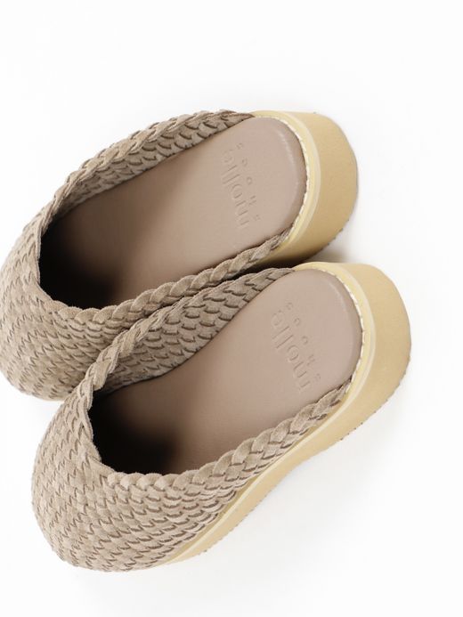molle shoes WOVEN LEATHER CROG / Nomad suede