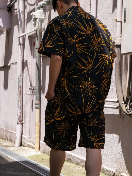 ANACHRONORM FIREWORKS ROOM EASY SHORTS / Black