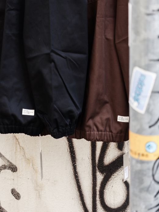 organicsta ORGANIC COTTON TWILL TRACK JACKET / Black