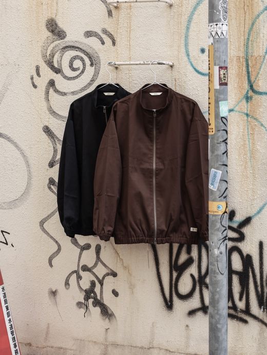 organicsta ORGANIC COTTON TWILL TRACK JACKET / Black