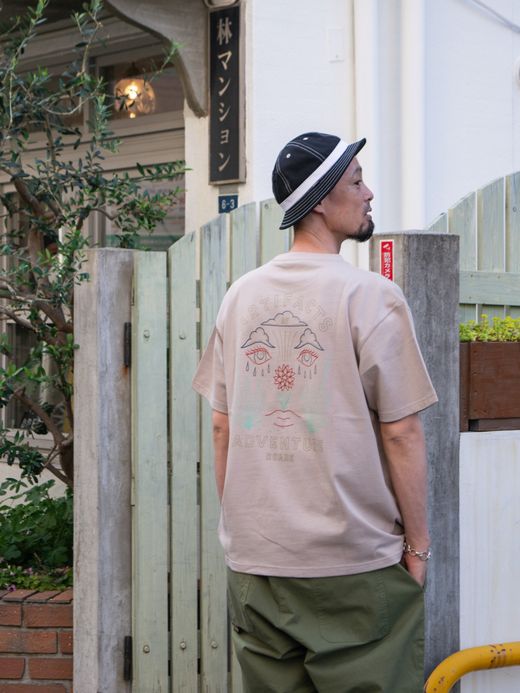 ROARK REVIVAL "ARTIFACTS OF ADVENTURE" 9.3oz H/W TEE / Beige