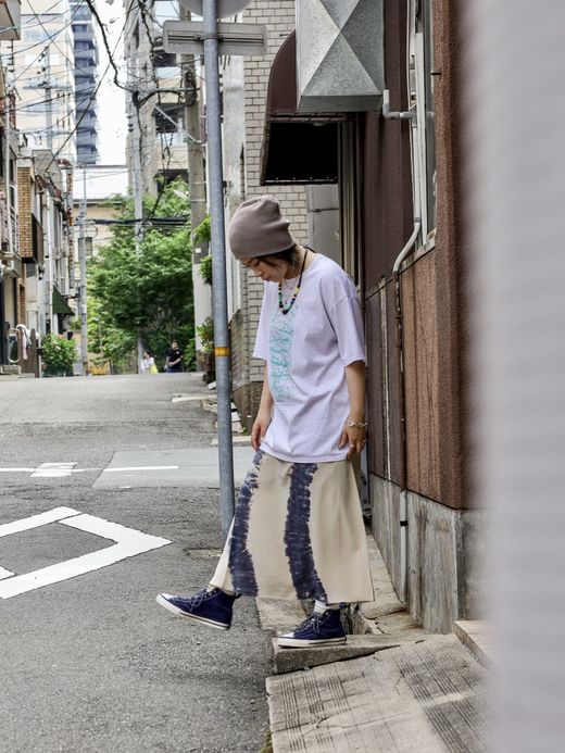 remilla ANGLE TEE / ホワイト杢