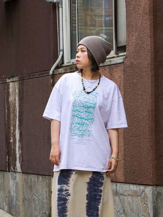 remilla ANGLE TEE / ホワイト杢