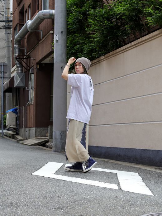 remilla ANGLE TEE / ホワイト杢