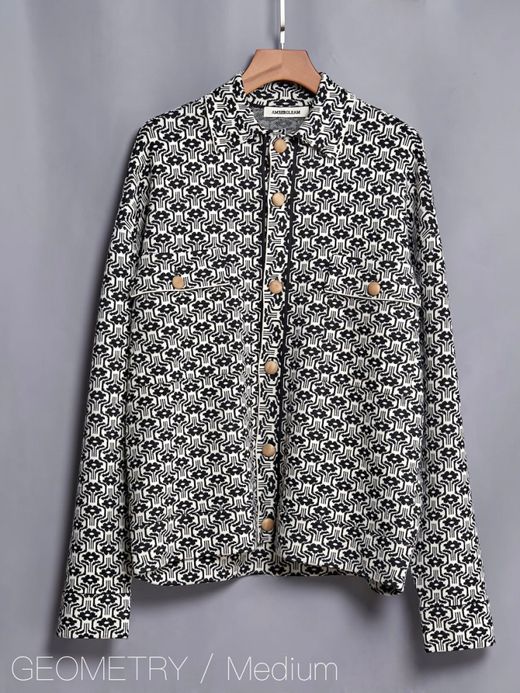 AMBERGLEAM JACQUARD KNIT TRUCKER / Geometry