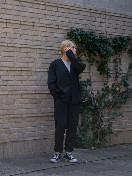 THE NORTH FACE TECH LOUNGE CARDIGAN / Black