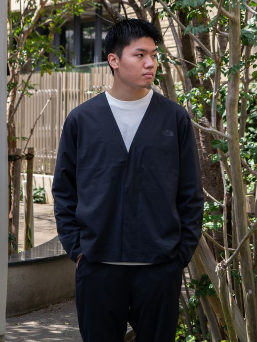THE NORTH FACE TECH LOUNGE CARDIGAN / Black