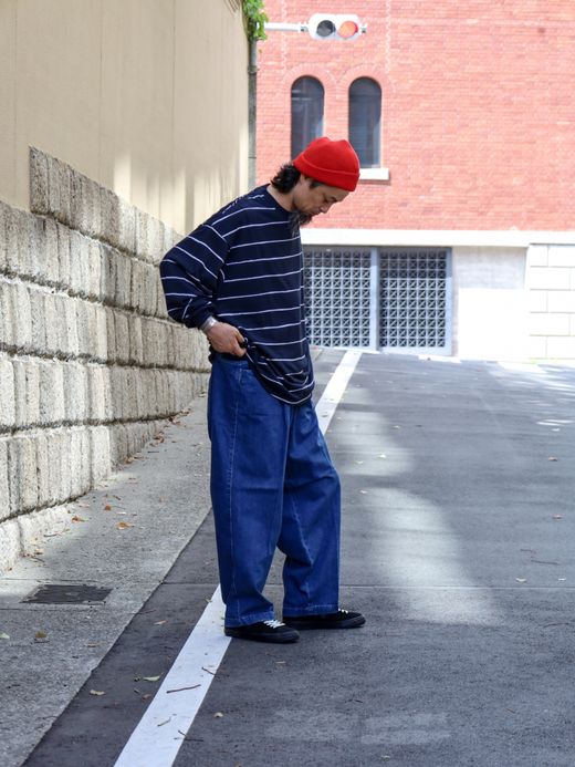 S.F.C BAGGY DENIM PANTS / Indigo Blue