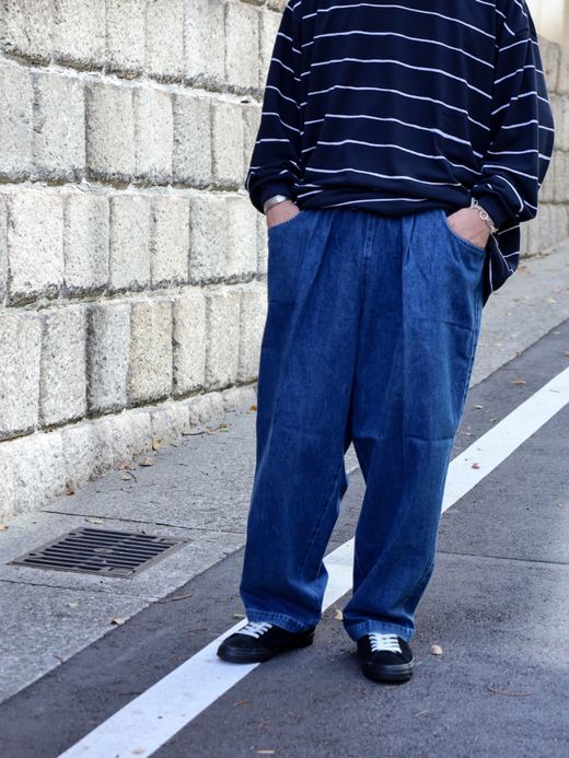 S.F.C BAGGY DENIM PANTS / Indigo Blue