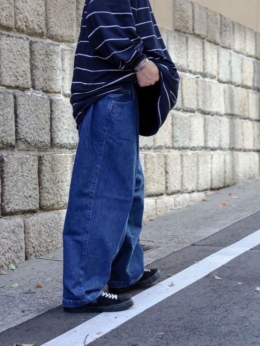 S.F.C BAGGY DENIM PANTS / Indigo Blue
