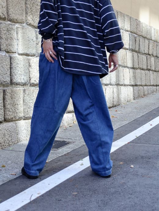 S.F.C BAGGY DENIM PANTS / Indigo Blue