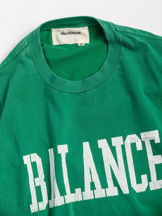 ANACHRONORM COLLEGE PRINT S/S T-S / Green