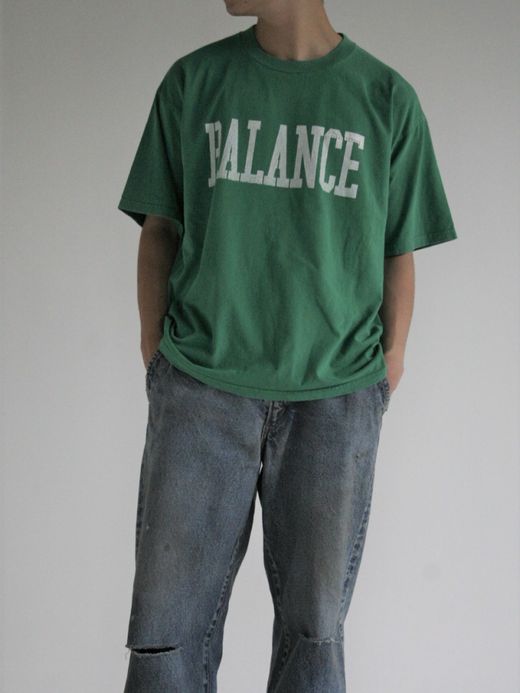 ANACHRONORM COLLEGE PRINT S/S T-S / Green
