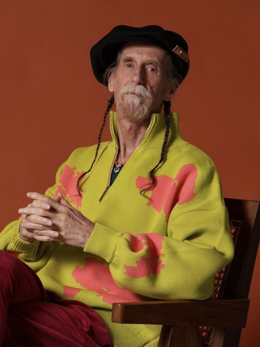 AMBERGLEAM BICOLOR HALF ZIP SWEATER / Green