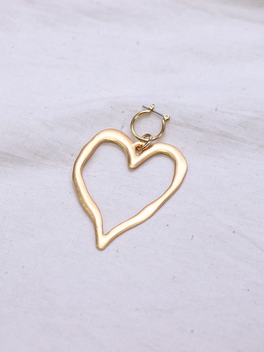 ing MATGOLD HEART ONE EAR PIERCE / Gold