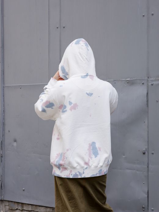 ROARK REVIVAL "MEDIEVAL LOGO" P/O HOODED SWEAT - TIEDYE / Blue tiedye
