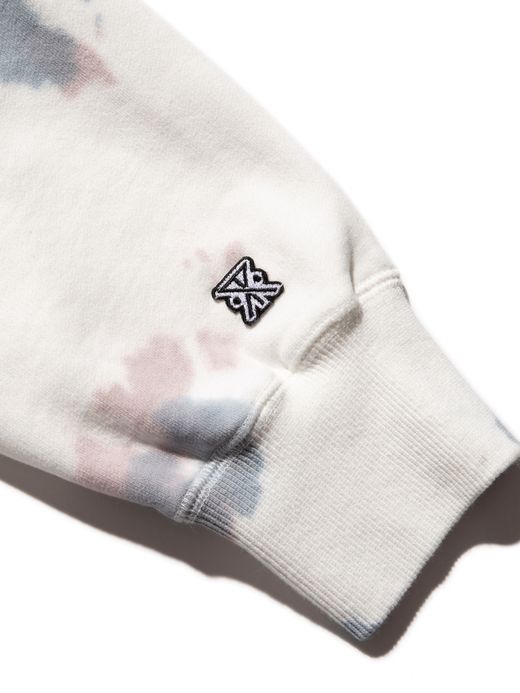ROARK REVIVAL "MEDIEVAL LOGO" P/O HOODED SWEAT - TIEDYE / Blue tiedye